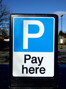 Pay here sign